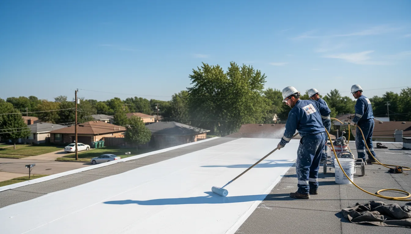 Commercial roof coating in Valley Stream, NY near me